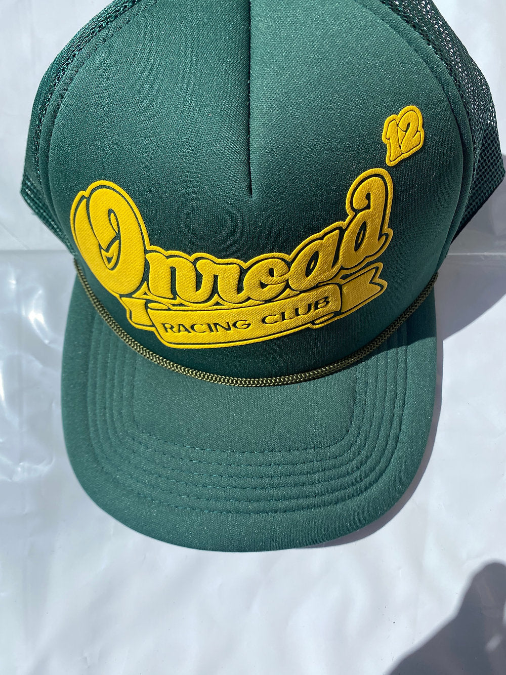 3D Puff Print Trucker (Green).